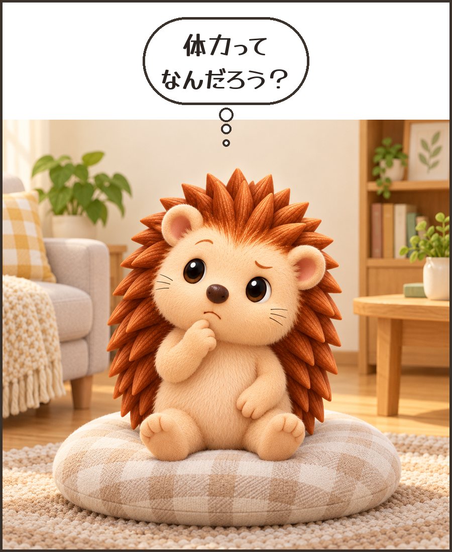 考えこむハリーちゃん「体力って なんだろう?」