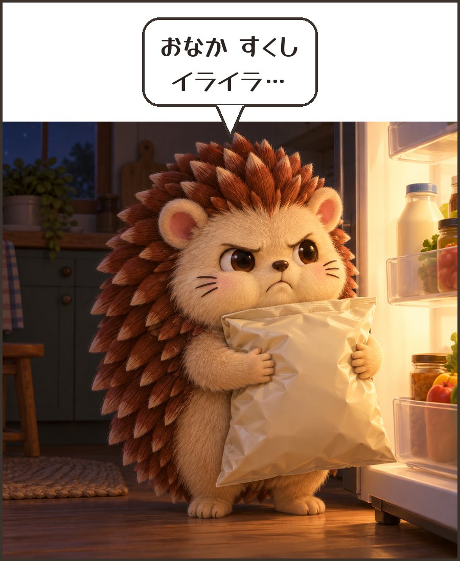 おなか すくし イライラ…