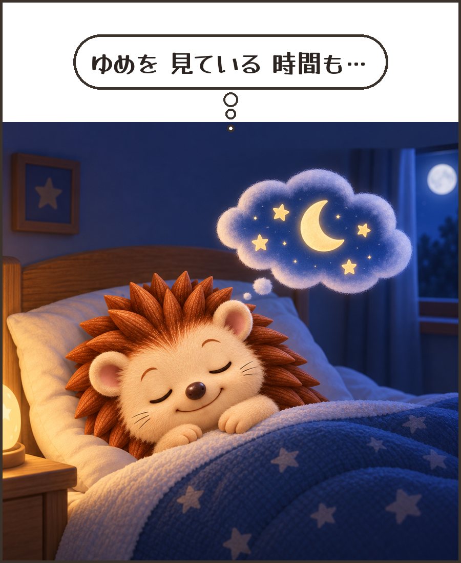ゆめを 見ている 時間も…