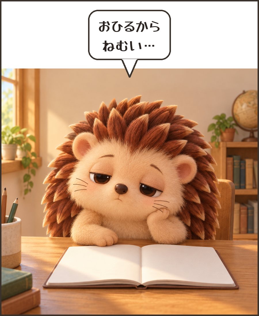 おひるから ねむい…