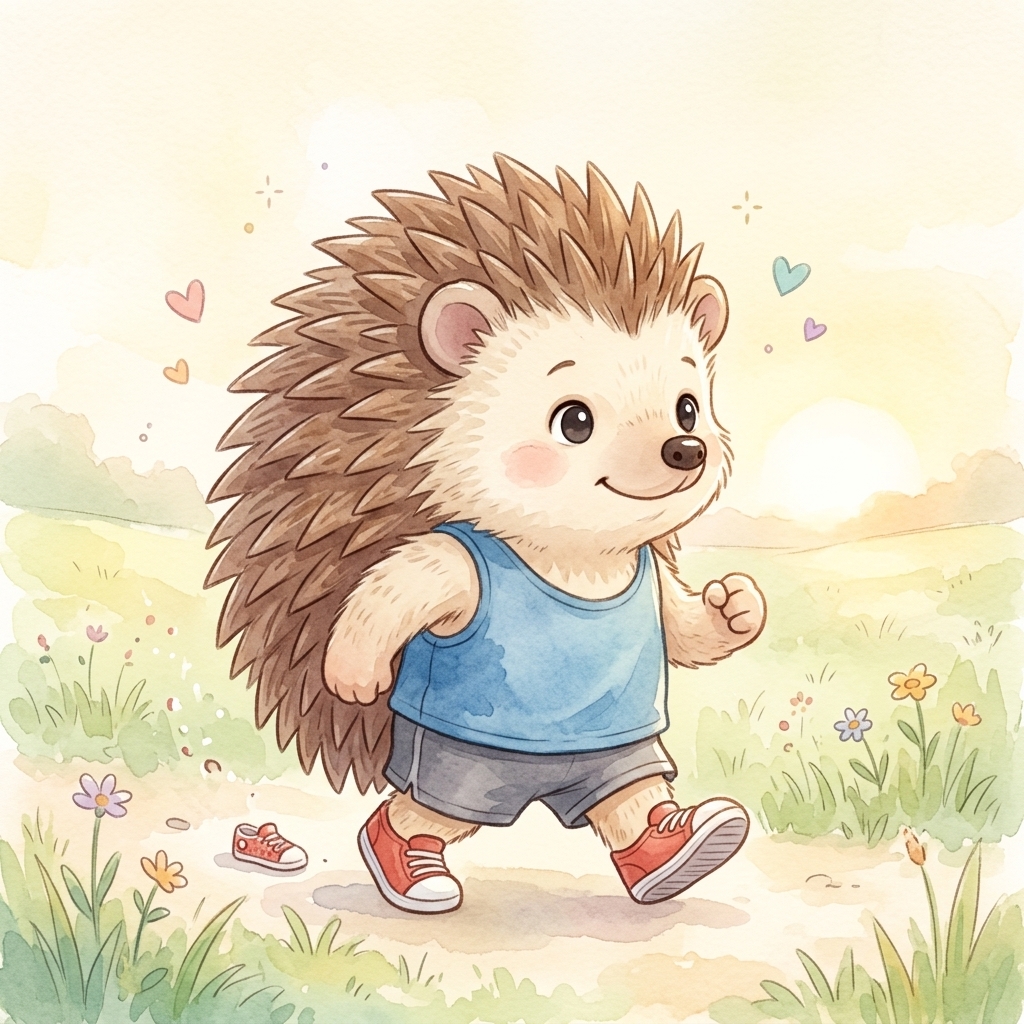 最初の一歩を踏み出すハリーちゃん