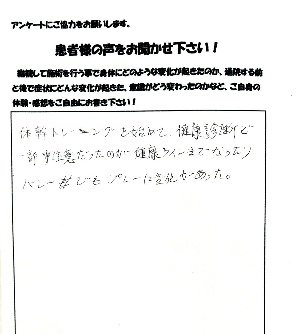 患者さまご記入のアンケート #28
